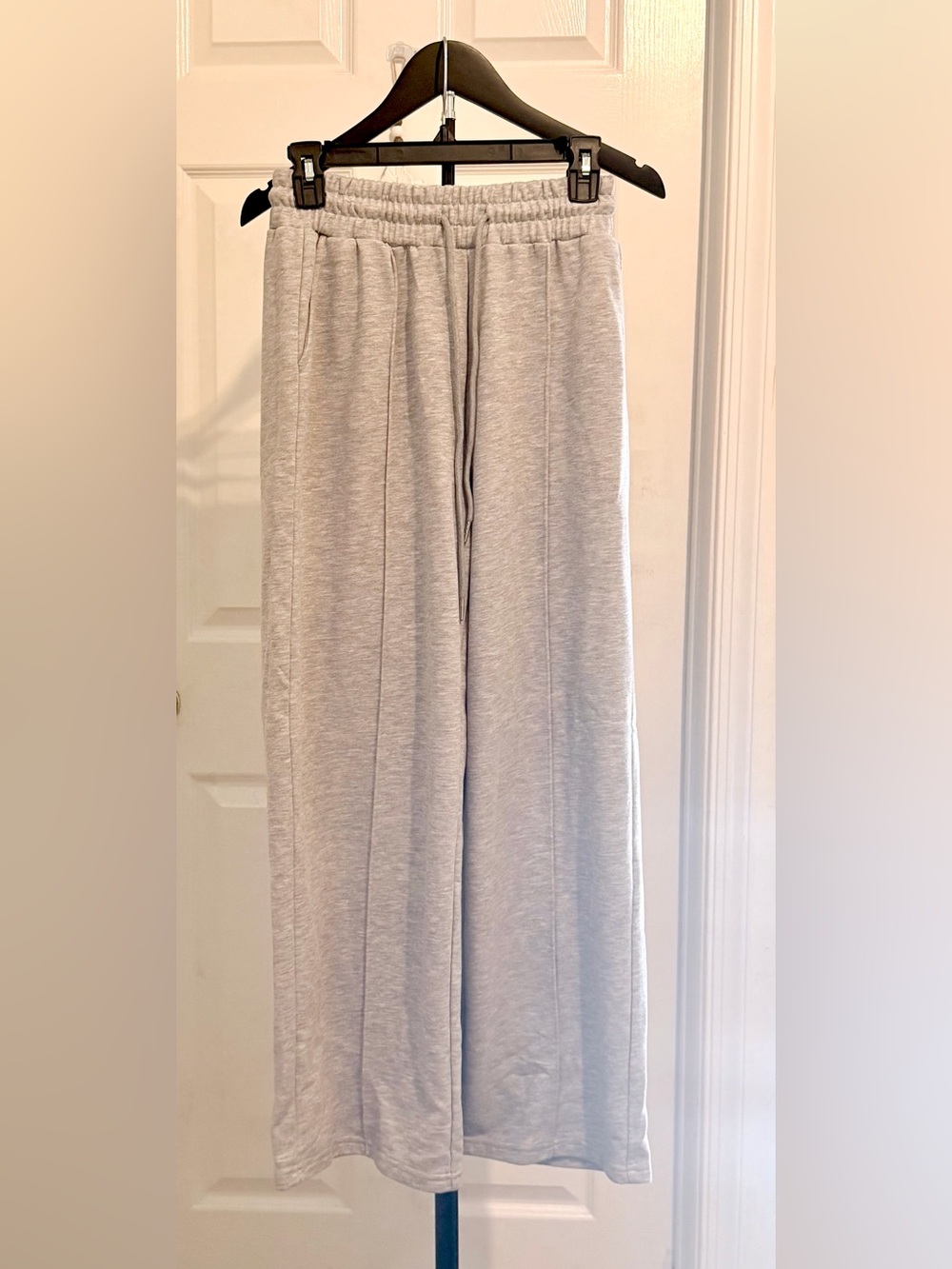 AUTOMET Gray Wide Leg Sweatpants Lounge Pants Small